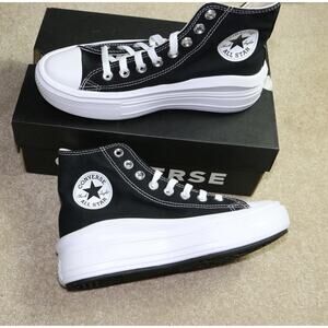 Converse CTAS Move Hi Platform Black White Womens 8.5 Sneakers New w/ Box